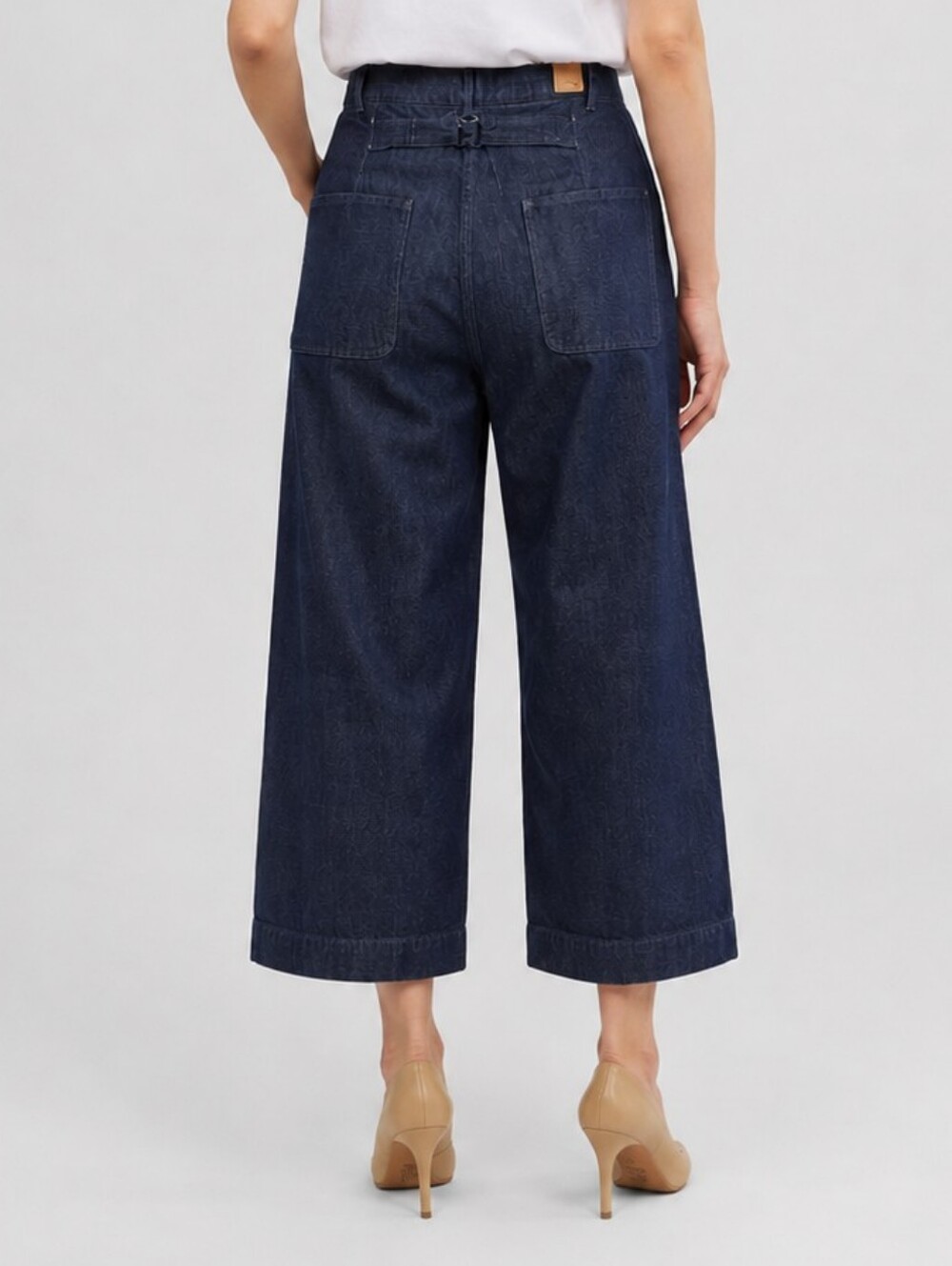 RRL Ralph Lauren RL Culottes Cropped Wide Leg Cotton Linen Pants 32/14 NWT Jorts
